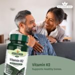 Natures Aid Vitamin K2 100mcg with Vitamin D3 – High Strength MenaQ7 Formula – Supports Bone Strength, Calcium Absorption, Muscle Function – Vegan, Gluten Free, Non-GMO – 30 Capsules - Image 3