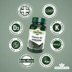 Natures Aid Vitamin K2 100mcg with Vitamin D3 – High Strength MenaQ7 Formula – Supports Bone Strength, Calcium Absorption, Muscle Function – Vegan, Gluten Free, Non-GMO – 30 Capsules - Image 5