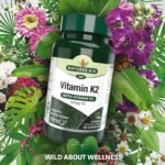 Natures Aid Vitamin K2 100mcg with Vitamin D3 – High Strength MenaQ7 Formula – Supports Bone Strength, Calcium Absorption, Muscle Function – Vegan, Gluten Free, Non-GMO – 30 Capsules - Image 6