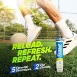 Fast&Up Reload Electrolyte Tablets, Strawberry Flavour, 20 Effervescent Tablets, Rapid Hydration & Energy, with Vitamin C & B12, Vegan - Image 4