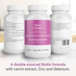 Hey Nutrition Biotin Complex Supplement - Biotin, Selenium, and Zinc - Supports Hair, Nails & Skin - Promotes Immune Health - No Artificial Flavours, Non-GMO & Dairy-Free - 60 Vegan Capsules - Image 4