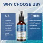 Pure Magnesium Oil Spray, 60ml, Improves Skin Health, Relieves Muscle Tension, Promotes Relaxation, Increases Energy Levels, Improves Sleep Quality, Relieves Headache - Image 8