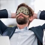 Sunflowers Chamomile Print Adults Sleep Comfort Eye Mask Light Blocking Nap Aid for Travel Insomnia Camping - Image 7