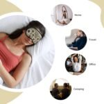 Sunflowers Chamomile Print Adults Sleep Comfort Eye Mask Light Blocking Nap Aid for Travel Insomnia Camping - Image 8