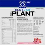 USN 100% Plant Protein Strawberry, Vegan Protein Powder (900g) A Sugar Free, Plant Based Protein Blend With No Soy and No Artificial Flavours - Image 3