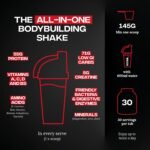 Reflex Nutrition One Stop® Xtreme - Serious Mass Gainer - All in One Protein Powder - 55g Protein, 10.3g BCAAs, 5,000mg Creatine - Muscle Building Protein Shake (Salted Caramel, 4.35kg) - Image 4