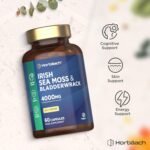 Sea Moss Capsules with Bladderwrack | Irish Sea Moss & Bladderwrack Extract with Iodine | High Strength | 60 Vegan Capsules | by Horbaach - Image 6