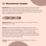 Glucomannan Capsules from Konjac Root - 180 Glucomannan Powder Capsules - With Choline, Chromium, Vitamin D3 & Vitamin B3 - Non-GMO, Gluten-Free & Vegetarian-Friendly - 1 Month Supply - Made in the UK - Image 5