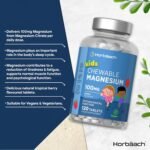 Kids Magnesium Chewable Tablets 100mg | Berry Flavour | 120 Count | Magnesium Citrate Tablets for Children Aged 4+ (Not Gummies) | Vegan | by Horbaach - Image 3