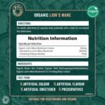 Organic Lions Mane Supplement 3000mg | High Strength Polysaccharides | Mushroom Extract Capsules | Vegan | 90 Count | by Wiseshrooms - Image 3