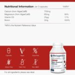 Metagenics Algae-Sourced Calcium - for Bone Support - with Vitamin D3, Magnesium - Vegan, Non-GMO - 90 Capsules - Image 3
