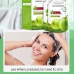 Apple Hair Dye Cream, Apple Black Hair Dye Cream, Natural Herbal Apple Extract, Grey Coverage, Shampoo for Men and Women, 300ml (10pcs * 30ml) (Coffee) - Image 4