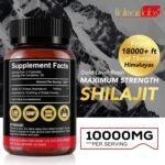 Shilajit Capsules, Natural Shilajit from Himalayan, 10000mg Shilajit Resin with 85+Trace Minerals and 40% Fulvic Acid, Himilayan Shalajit Resin(60 Capsule) - Image 3