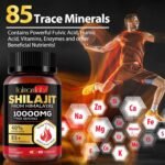 Shilajit Capsules, Natural Shilajit from Himalayan, 10000mg Shilajit Resin with 85+Trace Minerals and 40% Fulvic Acid, Himilayan Shalajit Resin(60 Capsule) - Image 4