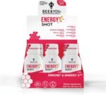 BEE and You Energy X Shot, 12 Pack, Korean Red Ginseng, Royal Jelly, Propolis, Caffeine Free Energy Drink, Vitamin C, B3, B6, B12, Immune Support Supplement, Antioxidants, Pomegranate Flavor - Image 7