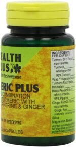 Health Plus HP638 Turmeric Plus Joint and Digestive Plant Supplement - 30 Capsules - Image 3