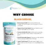 Nutrivolv Black Seed Oil 500mg | 60 Vegan Softgels | Pure Cold-Pressed Nigella Sativa Seeds | Thymoquinone | Antioxidants | Immune Support | Skin & Hair Health | Joint & Heart Health - Image 4