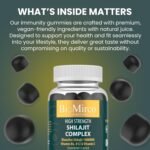 High Strength Shilajit Complex Gummies for Men & Women, Bio Active 14000MG, Strawberry Flavour, 60 Gummies, 1 Month Supply, Energy Boost & Immune Support, Shilajit for Adults - Image 4