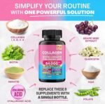Collagen Complex | 1000mg Hydrolyzed Capsules | Skin | Hair | Nails | Joints | Hydrates & Smooths | with Hyaluronic Acid, Biotin, Zinc, Folate, Magnesium, Quercetin, Black Pepper & Vitamin A, C, & E - Image 5