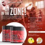 PRE WOD Pre Workout Supplement for Functional Fitness - 300g | Beta Alanine, Citrulline, Caffeine Pre Workout Supplement | Back by Athletes - Made in The UK by WOD Powders (Strawberry Sweets) - Image 4