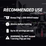 USN Qhush Black Frosted Lemon Pre Workout 220G: Explosive Energy Drink Powder—High Caffeine Energy Supplement With Vitamin B6 Complex For Focus And Performance - Image 4