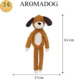 Aromadog Rescue Stuffingless Flattie Dog Toy 54cm – Scented Calming Plush with Therapeutic Essential Oils, Soft Soothing Toy with Squeaker, Stress and Anxiety Relief for Dogs - Image 6