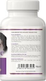 EQ K9 Calming Treats for Dogs, Reduce Stress & Anxiety, Fear, Hyperactivity & Barking, non drowsy with L-Theanine Skullcap Valerian Chamomile Vitamin B L-Tryptophan, 120 Dog Calming Tablets - Image 8