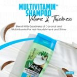 Vatika Naturals Multivitamin Enriched Coconut Shampoo - 400ml | With Goodness of Coconut Blend with Multivitamins | For Hair Nourishment and Shine - Image 3