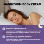 Magnesium Cream for Sleep & Muscle Pain Relief,Magnesium Butter for Adults,Body Moisturiser for Restless Leg Syndrome, Muscle Recovery & Night Time Relaxation,Natural Calming Sleep Cream - Image 4