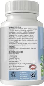 Organic Triphala | Digestive Tonic & Purifier | 500mg Capsules x 90 | 100% Pure Soil Association Certified | Gluten Free | GM Free | Vegan - Image 3