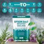 Epsom Bath Salts 1kg – Peppermint, Eucalyptus, Hyssop & Rosemary Scent | Natural Magnesium Sulphate | Calming Bath Soak for Deep Relaxation, Sleep Support & Muscle Recovery (Pack of 5) - Image 4