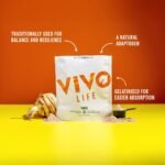 Vivo life Gelatinised Maca Powder - Hormone and Energy Support, from Peru, Vegan, Rich in B Vitamins - 125g - Image 3