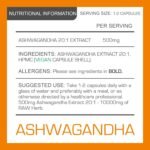 Ashwagandha 120 Vegan Capsules Ashwagandha Root Powder Capsule 10% Withanolides 500mg High Strength 10,000mg Extract 20:1 | Stress Relief, Energy, Strength & Endurance by PRO-Elite - Image 4