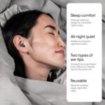 Loop Dream – Silicone/Memory Foam Earplugs for Sleep Comfort | Comfortable Ear Plugs for Muffling Snoring & Sleeping | Customized Fit | 27dB (SNR) Noise Reduction - Image 3