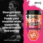 Warrior Creatine Monohydrate Powder + Vitamins 360g - Performance & Recovery - Pure Micronised Multivitamin Nutrition Blend - Vitamin A, B12, C, D,Magnesium, Iron, Zinc - 80 Servings (Watermelon Ice) - Image 6
