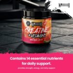 Warrior Creatine Monohydrate Powder + Vitamins 360g - Performance & Recovery - Pure Micronised Multivitamin Nutrition Blend - Vitamin A, B12, C, D,Magnesium, Iron, Zinc - 80 Servings (Watermelon Ice) - Image 7