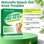 48Count Knee Pain Relief Patches, Maximum Strength Relieves Muscle Soreness, Deep Penetration Wormwood Herbal Knee Patches for Arthritis, Neck, Shoulder, Back - Image 3