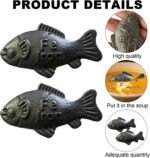 2 Pack Lucky Irons Fish for Cooking, Iron Fish for Iron Deficiency,Natural Irons Supplement for Daily Use, Ideal for Camping and Gift Giving, Effective and Safe Cooking Tool - Image 4
