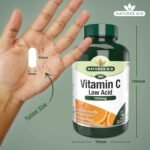 Natures Aid Low Acid Vitamin C 1000mg – High Strength Immune Support, Antioxidant Protection – Gentle on Stomach – Supports Collagen, Skin, Energy & Iron Absorption – Vegan - 180 Tablets - Image 4