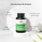 [Brain Food] Food Based Supplement | Contains Bacopa Monnieri, Lions Mane Mushroom & Turmeric | Safe - Effective - Absorbable | Vegetarian | Made in The UK by Link Nutrition | 60 Vegecaps - Image 3