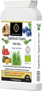Superfoods 35+ Organic Nutri Max 100 Capsules - Immunity, Antioxidant, Energy Support Vegan Daily Nutritional Supplement - Image 3