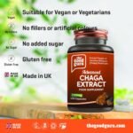 100% Organic Chaga Mushroom Extract -1800mg - 120 Vegan Capsules | Improve Immunity- Energy, Mental Focus and Stress Relief | by Good Guru, Chaga Mushroom Extract - Image 7