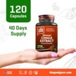 100% Organic Chaga Mushroom Extract -1800mg - 120 Vegan Capsules | Improve Immunity- Energy, Mental Focus and Stress Relief | by Good Guru, Chaga Mushroom Extract - Image 10