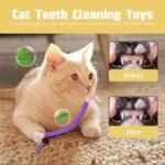 5 Pack Cat Teeth Cleaning Toys – Natural Catnip Chew Rope Toys for Kittens, Teething & Stress Relief, Colourful Cotton Rope Chew Toys for Indoor Cats, Teething & Interactive Play - Image 3