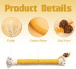 5 Pack Cat Teeth Cleaning Toys – Natural Catnip Chew Rope Toys for Kittens, Teething & Stress Relief, Colourful Cotton Rope Chew Toys for Indoor Cats, Teething & Interactive Play - Image 5