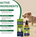 Dog Health Supplies - 60ml Gentle Skin Support Drops - Dog Health Supplements - for Puppy Kitten Pet Daily Shiny Coat Support Energy - Image 3