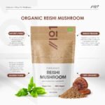 Organic Reishi Mushroom Powder 100g – Pure Ganoderma Lingzhi Reishi Supplement Powder – Resealable and Recyclable Pouch – by Alpha01 - Image 3