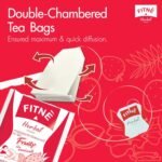 FITNE Strawberry Herbal Detox Tea Fruity Myrobalan Rhubard Senna Infusion Cleansing High Antioxidant No Calories Stevia Sweetener, 12 Tea Bags - Image 9