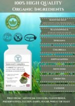 Organic Seaweed Complex - Herbal Support - Fucus Vesiculosus Bladderwrack, Kelp, Spirulina, Chlorella, Ashwagandha - 100 Capsules - Image 3