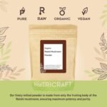 NutriCraft Organic Reishi Mushroom Powder – 1kg, 100% Pure, No Additives or Preservatives, Immune Support, Detox, Antioxidant Rich, Vegan, Gluten-Free, Kosher, Superfood - Image 3